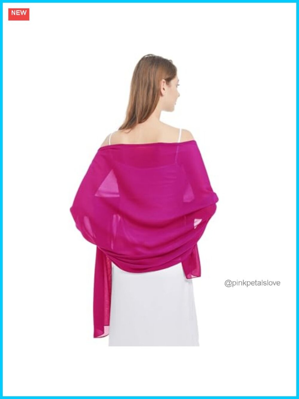 Chiffon Shawl Wrap Lightweight Evening Wedding Bridesmaid Formal